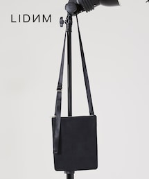 LIDNM | スエードレザーサコッシュ【ブラック】(ボディバッグ/ウエストポーチ)