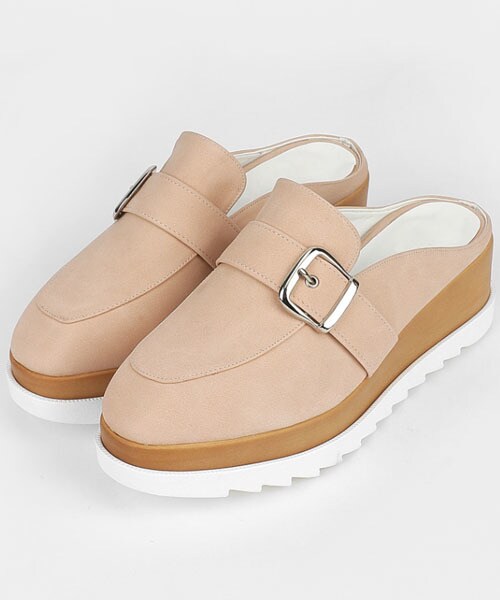 DHOLIC（ディーホリック）の「バックルシャークソールサボ（その他シューズ・レディース・ベージュ/パープル/ブラック/ピンク/ブルー・225/230/235/240/245/250）」の5枚目の写真