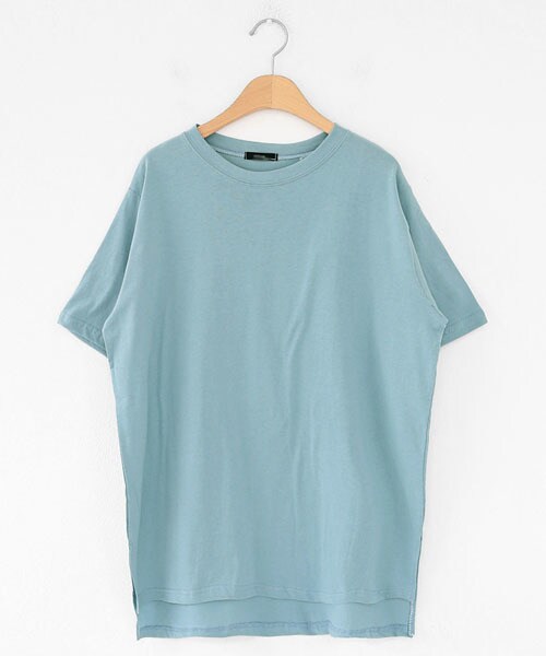 DHOLIC(ディーホリック)の「アンバランス半袖Tシャツ(Tシャツ/カットソー・レディース・ホワイト/ブラック/ピンク/グレー/ブルー・FREE)」の4枚目の写真