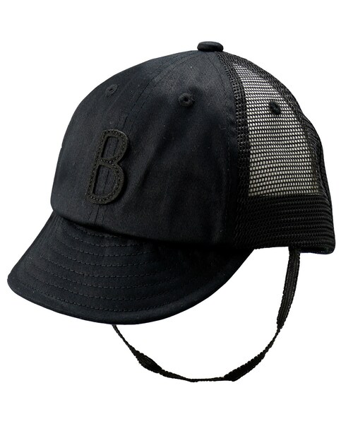 BRANSHES（ブランシェス）の「ロゴメッシュキャップ（キャップ・キッズ・レッド/グリーン/ブラック・S～L）」の2枚目の写真