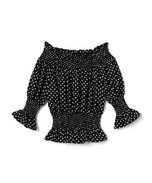 GRL | ドットシャーリングオフショルトップス(シャツ/ブラウス)