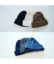 ROTOTO | 【癖の無い被りやすいシルエット】ROTOTO ロトト コットンリネン ニットキャップ【再入荷しました】(ニットキャップ/ビーニー)