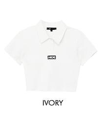 mixxmix | ロゴポイントクロップドトップス(Tシャツ/カットソー)