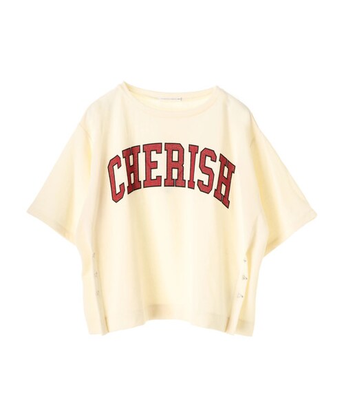 E hyphen world gallery（イーハイフンワールドギャラリー）の「・カレッジプリント2Wayスウェットプルオーバー（トップス・オフホワイト/杢グレー/イエロー/グリーン/ネイビー・F）」の9枚目の写真