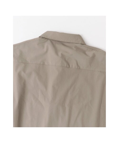 SENSE OF PLACE by URBAN RESEARCH（センスオブプレイスバイアーバンリサーチ）の「テックハーフジップシャツ(5分袖)（トップス・メンズ・BEIGE/BLACK・M/L）」の9枚目の写真