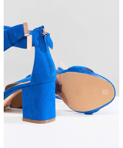 ted baker blue suede heels