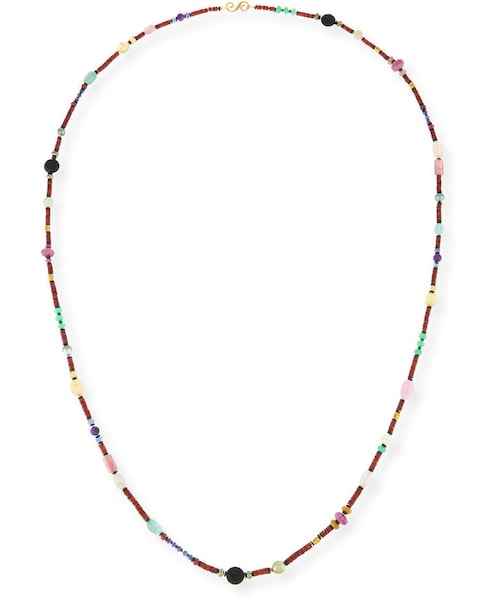 Splendid（スプレンディッド）の「splendid Long Bohemian Mixed Gem Necklace Garnet 