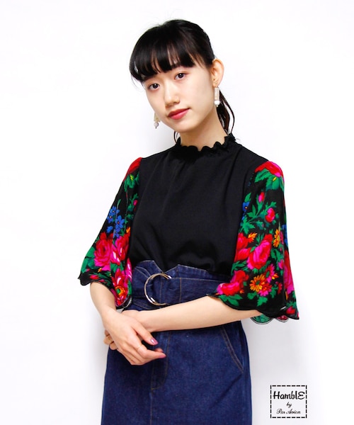 paravion（パラビオン）の「スカーフ袖ブラウス（）」 - WEAR