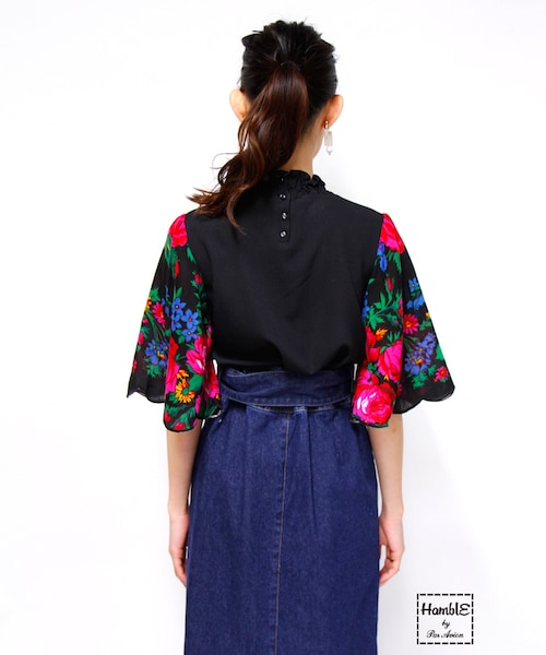 paravion（パラビオン）の「スカーフ袖ブラウス（）」 - WEAR