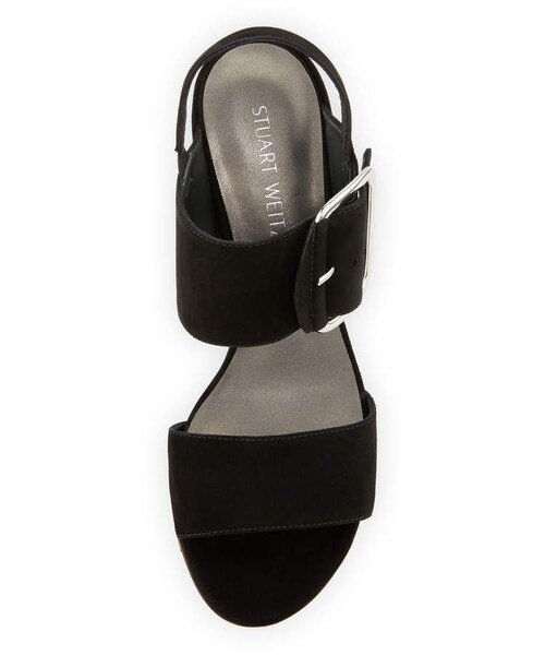 STUART WEITZMAN(スチュアートワイツマン)の「Stuart Weitzman Citysandal Suede Buckle City Sandal(その他シューズ・レディース・Black・11b / 41eu)」の3枚目の写真