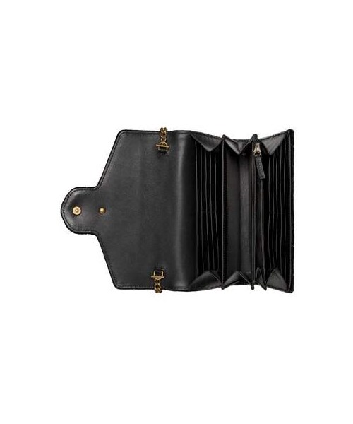 gg marmont 2.0 matelassé velvet wallet on a chain