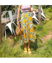 PPGIRL | (C005)Lin flower skirt(スカート)