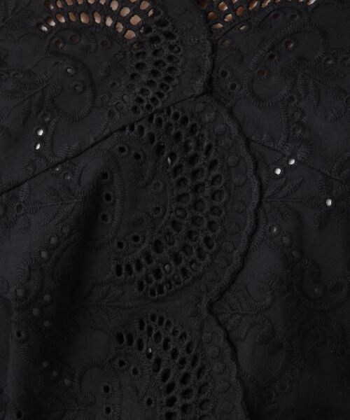 LEPSIM（レプシィム）の「アイレットレースセンターフロントブラウス／ＳＳ（トップス・オフ/ブラック/イエロー/フクシャパープル）」の22枚目の写真