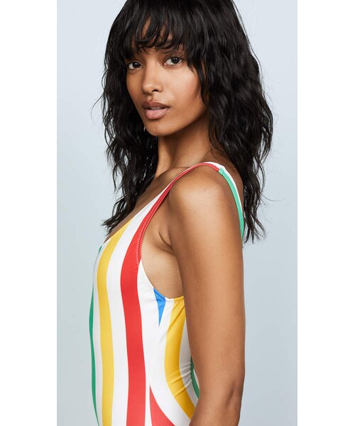 Solid & Striped（ソリッドアンドストライプ）の「Solid & Striped The Anne Marie One Piece（水着・レディース・Primary Stripe・XS/S/M/L）」の4枚目の写真