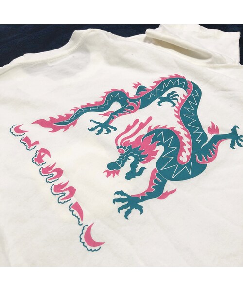 Handmade（ハンドメイド）の「Classic Dragon pocket-Tee（Tシャツ/カットソー・メンズ・その他）」の5枚目の写真