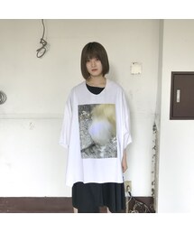 BALMUNG グラフィック プリント ビッグ Tシャツ オーバーサイズ 黒 BALMUNG グラフィック プリントビッグTシャツ オーバサイズ 黒