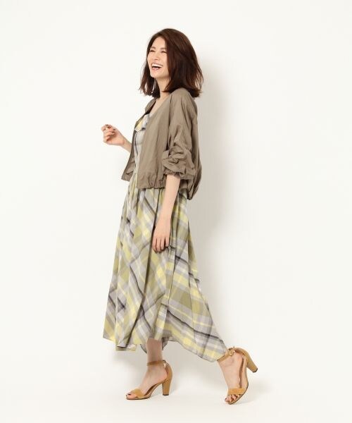 BABYLONE（バビロン）の「６０ローンタックギャザーブルゾン（ジャケット/アウター・オフホワイト/ブラック/カーキ）」の10枚目の写真