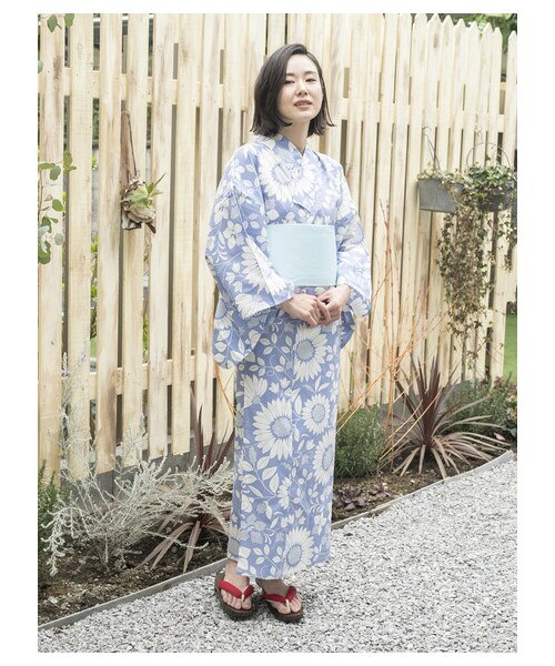 Lugnoncure（ルノンキュール）の「単色ひまわり柄浴衣（）」 - WEAR