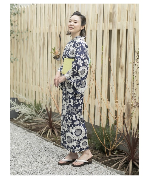 Lugnoncure（ルノンキュール）の「単色ひまわり柄浴衣（）」 - WEAR