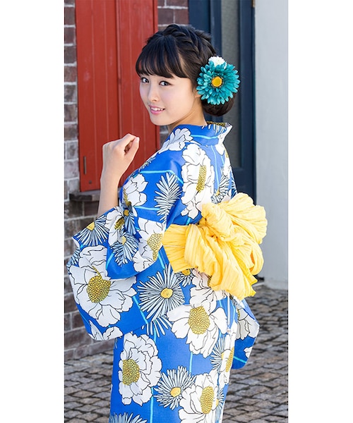 浴衣、兵児帯、下駄3点セット utatane 浴衣 兵児帯 下駄 3点セット