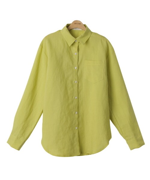 withipun（ウィズイプン）の「カラールーズシャツ（シャツ/ブラウス・レディース・ホワイト/イエロー/パープル/レッド/ブラウン・FREE）」の4枚目の写真