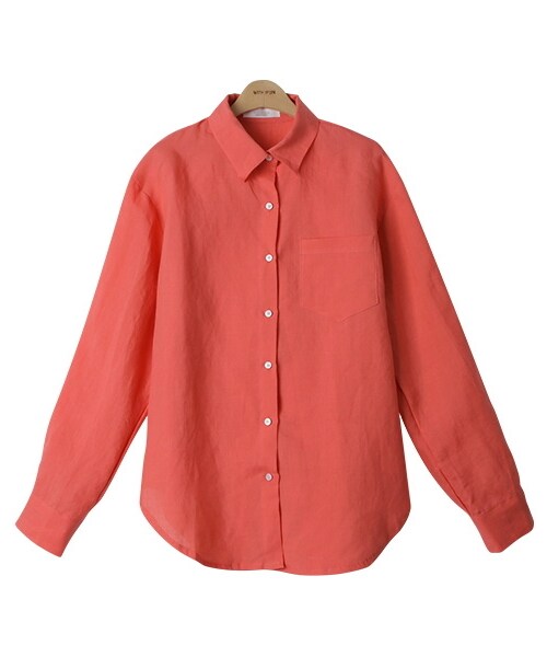 withipun（ウィズイプン）の「カラールーズシャツ（シャツ/ブラウス・レディース・ホワイト/イエロー/パープル/レッド/ブラウン・FREE）」の5枚目の写真