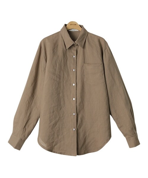 withipun（ウィズイプン）の「カラールーズシャツ（シャツ/ブラウス・レディース・ホワイト/イエロー/パープル/レッド/ブラウン・FREE）」の2枚目の写真