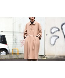 ETHOSENS | ETHOSENS トロピカルウールロングコート beige(その他アウター)