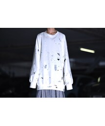 my beautiful landlet | My Beautiful Landlet ペンキスウェット OVIE STUDIO限定/white(スウェット)