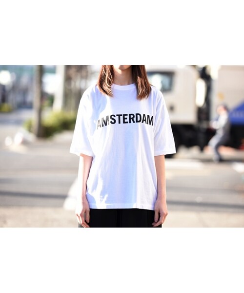 ESSAY(エッセイ)の「ESSAY SOUVENIR T-SHIRT AMSTERDAM(Tシャツ/カットソー・レディース・ホワイト・M)」の1枚目の写真