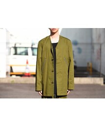 Edwina Horl | Edwina Horl ノーカラーオーバージャケット khaki(ブルゾン)