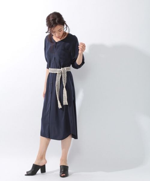 laboratory work（ラボラトリーワーク）の「ドルマンショートスリーブトロミワンピース（ワンピース/ドレス・グレーベージュ/キャメル/ネイビー）」の9枚目の写真