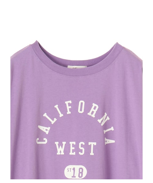 Green Parks(グリーンパークス)の「・WEARS ロゴptビットTシャツ(トップス・オフホワイト/ブラック/パープル・F)」の4枚目の写真