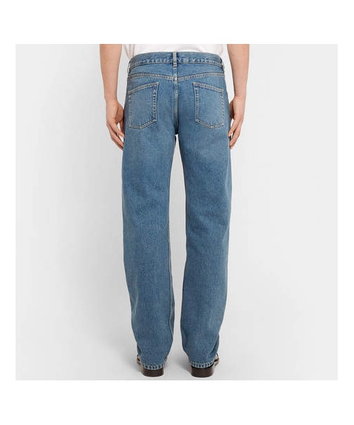 バレンシアガ　レーヨンワイドパンツ　BALENCIAGA JEANS BALENCIAGA - BALENCIAGA バレンシアガ ダブルニーワイドデニム