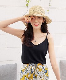 DHOLIC | リネンVネックキャミソール(キャミソール)