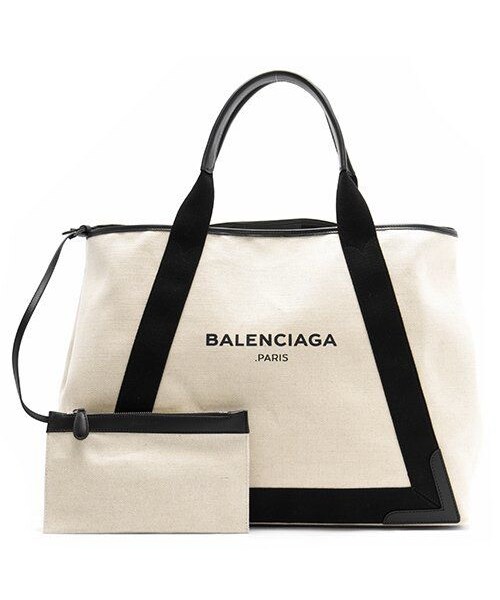 Balenciaga バレンシアガ の Balenciagaレディースキャンバストートバッグ ｍサイズ 人気 ポーチ付き 並行輸入品 バックパック リュック Wear