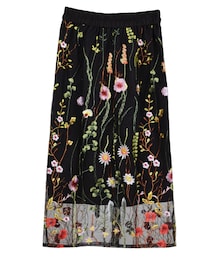 STYLEBLOCK | チュール花柄刺繍タイトスカート(スカート)