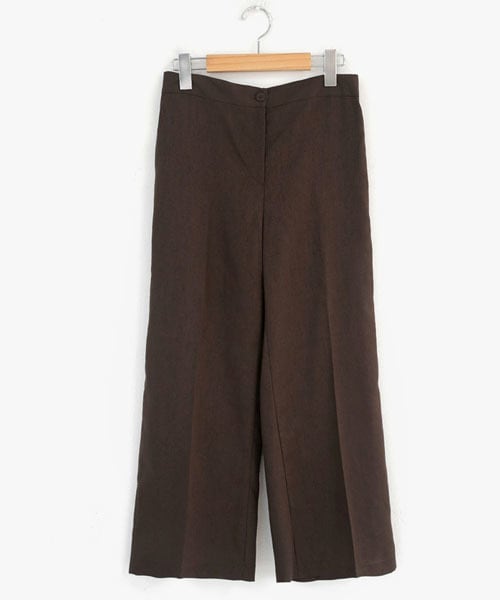 DHOLIC（ディーホリック）の「ワイドリネンブレンドパンツ（その他パンツ・レディース・レッド/ベージュ/ブラック/ブラウン・FREE）」の3枚目の写真
