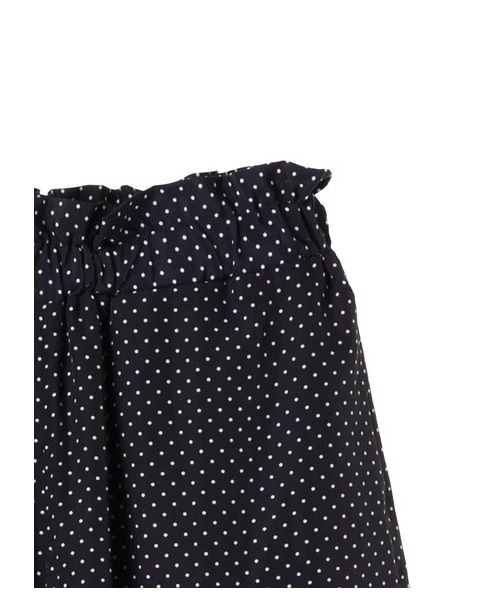 Green　Parks（グリーンパークス）の「・ドットワイドパンツ（パンツ・オフホワイト/ブラック/ネイビー・F）」の5枚目の写真