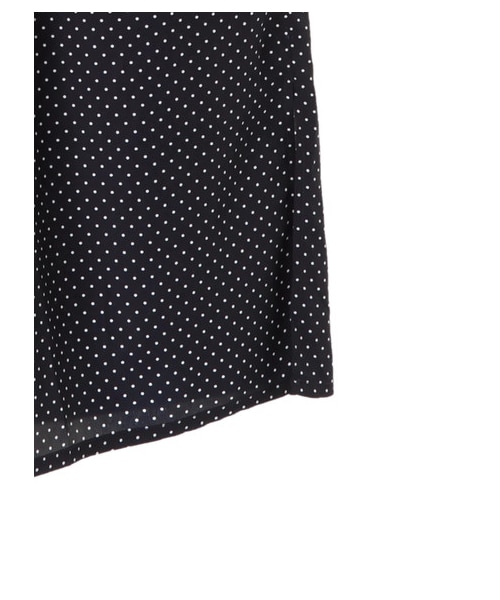 Green　Parks（グリーンパークス）の「・ドットワイドパンツ（パンツ・オフホワイト/ブラック/ネイビー・F）」の6枚目の写真