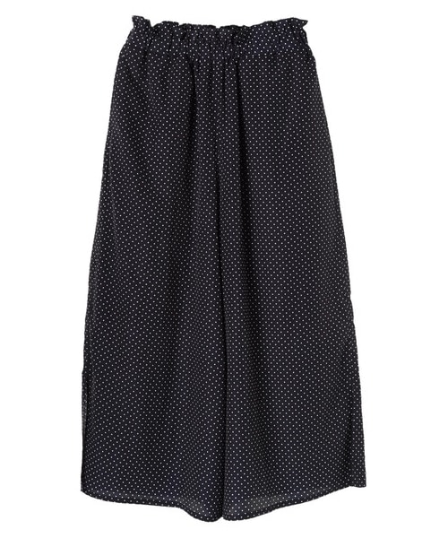 Green　Parks（グリーンパークス）の「・ドットワイドパンツ（パンツ・オフホワイト/ブラック/ネイビー・F）」の10枚目の写真