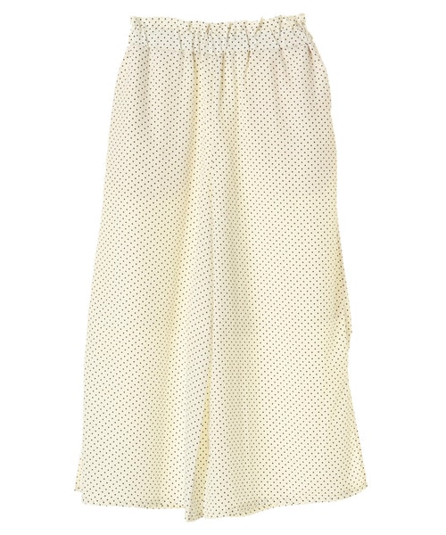 Green　Parks（グリーンパークス）の「・ドットワイドパンツ（パンツ・オフホワイト/ブラック/ネイビー・F）」の8枚目の写真