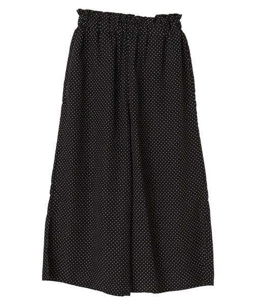 Green　Parks（グリーンパークス）の「・ドットワイドパンツ（パンツ・オフホワイト/ブラック/ネイビー・F）」の9枚目の写真