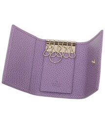 【極美品】 GUCCI グッチシマ キーケース 6連 GG ハート パープル 極美品】 GUCCI グッチシマ キーケース 6連 GG ハート パープル