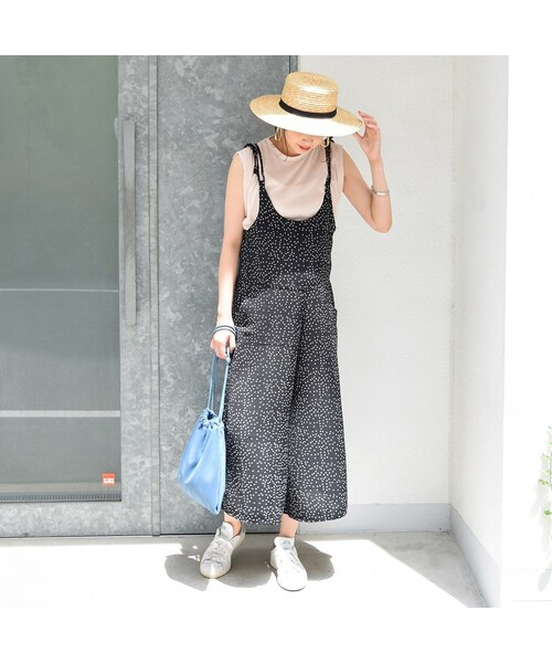 no brand（ノーブランド）の「【再々入荷】ドットキャミサロペット（ワンピース・レディース・その他）」の2枚目の写真
