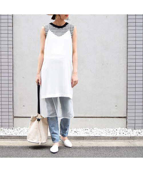 no brand（ノーブランド）の「【 MORE SALE 】チュールドッキングキャミOP（ワンピース・レディース・その他）」の8枚目の写真