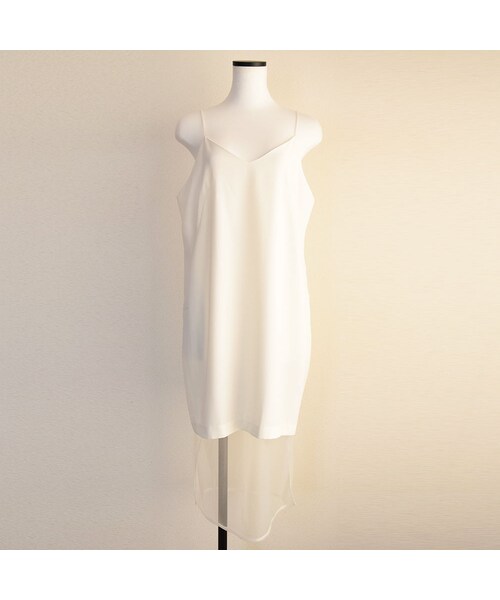 no brand（ノーブランド）の「【 MORE SALE 】チュールドッキングキャミOP（ワンピース・レディース・その他）」の4枚目の写真