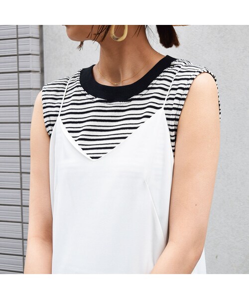 no brand（ノーブランド）の「【 MORE SALE 】チュールドッキングキャミOP（ワンピース・レディース・その他）」の9枚目の写真