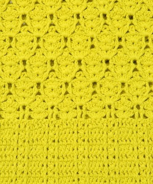 laboratory work（ラボラトリーワーク）の「カギ針ノースリプルオーバー（トップス・ホワイト/ブラウン/イエロー）」の16枚目の写真