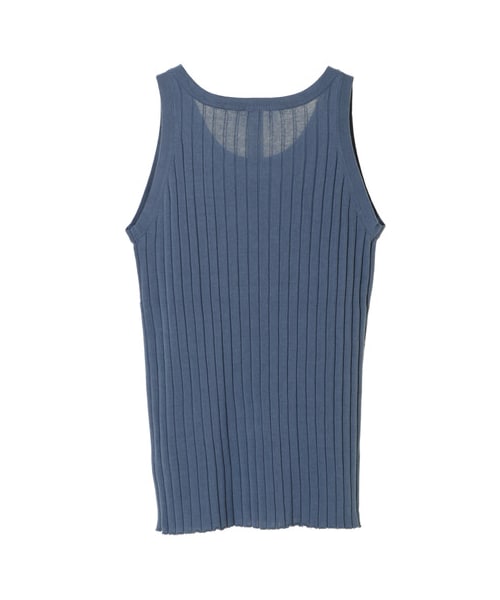 GARAGE OF GOOD CLOTHING（ガレージオブグッドクロージング）の「OLG リブタンクトップ（トップス・ホワイト/ブラック/ブラウン/ダークブル・F）」の2枚目の写真